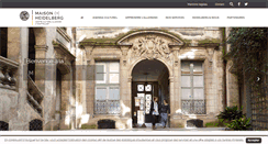 Desktop Screenshot of maison-de-heidelberg.org