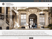 Tablet Screenshot of maison-de-heidelberg.org